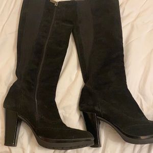 Aquatalia suede heeled boots